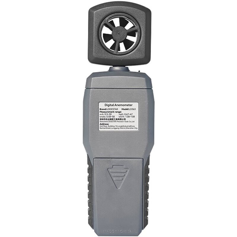 LD363 Portable Digital Anemometer with LCD Display, Temperature Sensor ...