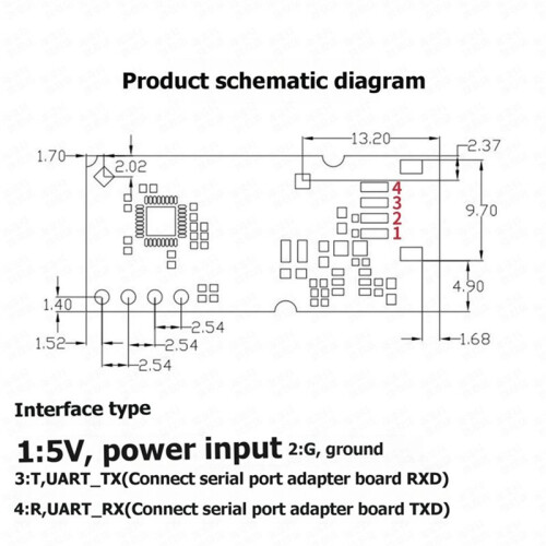 24G Human Presence Sensor LD2416  Module with CH340 Serial Board  Home Micro-Motion Static Detection Module 2
