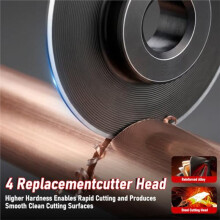 17-Piece Ratchet Pipe Cutting Tool Kit, Heavy-Duty Copper and PVC Pipe Cutters, Pipe Cutters From 0.64 cm to 2.54 cm