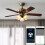TUYA WIFI Universal Ceiling Fan Remote Control Kit Adjustable 3 Wind Speed/Timing  Lamp Transmitter Receiver 220V 3