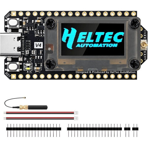 Placa de Desenvolvimento Heltec WiFi LoRa 32 V4-R8 ESP32-S3R8 SX1262 OLED de 0,96 Polegadas WiFi BLE Nó LoRa Compatível com Meshtastic para LoRaWAN