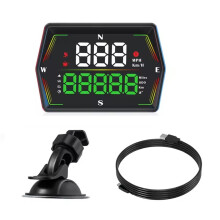 HUD G21 Car Speedometer - Display with Compass & , Overspeed Alert Universal Car HUD