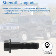 3/8" Header Bolt Kits voor Gen III/LS Series met 4.8, 5.3, 5.7, 6.0, 6.2, 7.0 L 134-1202