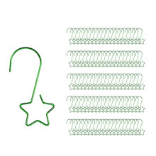 100 PCS Gold Ornament Hooks 2 Inch for Christmas Tree Decorations Metal Star Hangers for Small Ornaments Indoor Outdoor