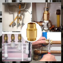 Brass Check Valve Backflow Preventer Return Lift Return Valve Water,Rustproof and Waterproof 3/4" Female to Male