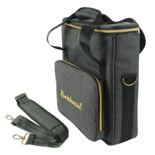 Rockhouse DJ Vinyl Record Carrier with Shoulder Strap, Travel Albums Carrier Holds 10 Standard 12 Inch LPs