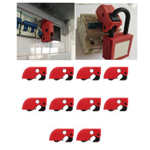 10Pcs Circuit Breaker Lockout Device Clamp Safety Lock Set Kit for Industrial Chemical Power Circuit Breaker Lock