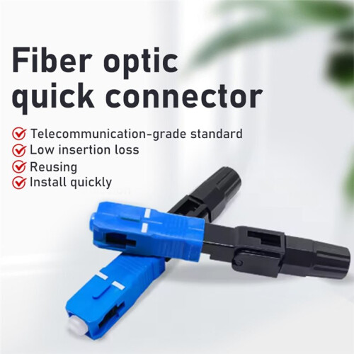 Fiber Optic Fast Connector Ftth Cold Connector Sc/Upc High Quality Fast Connector Assembly Tools 50Pcs 1