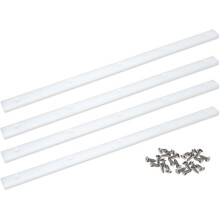Crosscut Sled for Table Saw UHMW Plastic 3/4" X 3/8" X 17" with Predrilled Holes and Screws Ideal for U Tracks(4 Bars)
