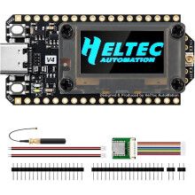 Placa de Desenvolvimento Heltec WiFi LoRa 32 V4-R8 ESP32-S3R8 SX1262 Nó LoRa com Módulo GPS WiFi BLE Compatível com Meshtastic para LoRaWAN