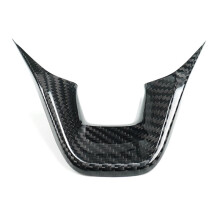 Real Carbon Fiber Steering Wheel Decoration Cover Trim for Fiesta ST MK8 MK8.5 2018-2023 Interior Accessories