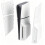 ABS Hard Case Faceplate Shockproof Side Plate Shell Faceplate Case Cover for PS 5 Slim Disc Edition Console White 3