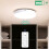 Motion Sensor Ceiling Light 10000mAh Rechargeable USB Wireless LED Lamp Remote Night Light for Carport Passage 3
