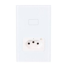 Tuya WiFi Light with Socket Brazil Home Wall Work Pane and Socket BR Plug