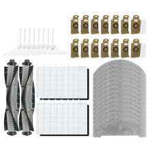 Accesorios Compatibles con H14, Innos R7, LIHHAS LH90 Piezas de Repuesto Cepillo Lateral Filtro Hepa Paño de Mopa Reemplazo (54 Piezas)