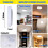 Motion Sensor Ceiling Light 10000mAh Rechargeable USB Wireless LED Lamp Remote Night Light for Carport Passage 7