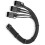 PCI-E 5.0 Sleeved Extension Cable  Card Power Extension Cable Modular Braided Wire 4