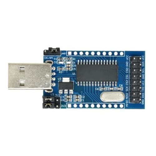 CH341A Programmer TZT USB to UART CH341A Programmer IIC SPI I2C Convertor Onboard Operating Indicator Lamp Board Module