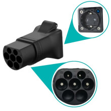 GBT V2L Draagbare Ontlader EV Conversie Schuko Stopcontact Elektrisch Voertuig Ontlading met LED voor Kamperen 220V EU Plug A