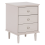 Beliani 3 Drawer Bedside Table OBERON Beige 1