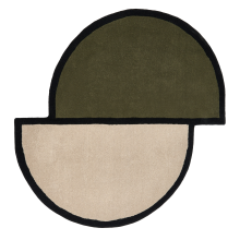 Rug SAKARO Dark Green ø 160 cm Wool