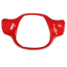 Car Steering Wheel Trim Cover Frame for Fortwo 451 Auto Interior Accessories Chili Red