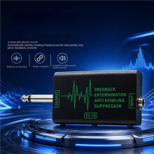 Supresor de Retroalimentación de Micrófono Portátil con Conector de 6.35mm para Conferencias en Vivo Al Aire Libre, Cambiador de Frecuencia