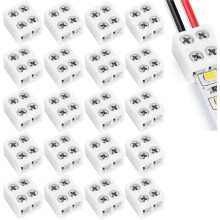 20 Peças Conectores de Fita de LED 8mm Conector de LED Amigável Ao Usuário Conectores Versáteis de Fita de Luz de LED