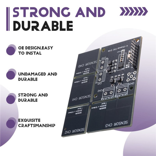 FDC2214 Module (with 4 Touch Points) Capacitive Sensor for Gesture Recognition, Paper Counting, Liquid Level Measurement 2