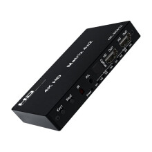 4K 60Hz voor -Compatibele True Matrix 4x2 4 Ingangen 2 Uitgangen Matrixsplitter/Converter met EDID Optische EU-Stekker