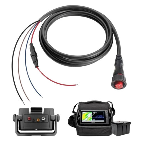 6-Foot 4-Pin Threaded Cable 010-12445-00 Power Data Cable for  EchoMAP Chirp//UHD GPSMAP Panoptix 72cv 72dv