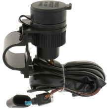 Motorcycle 12V Cigaretter Lighter Power Outlet Socket for Chain Lubrication Support