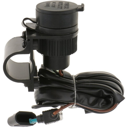 Motorcycle 12V Cigaretter Lighter Power Outlet Socket for Chain Lubrication Support