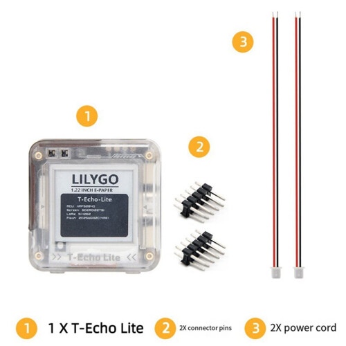 LILYGO T-Echo Lite Meshtastic Development Board NRF52840 LoRa 1.22-Inch E-Paper Display Ultra-Low Power Module 920MHZ 1