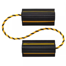 Draper 21135 Heavy Duty Rubber Wheel Chocks 3 Tonne (Pair) For Truck Trailer Car