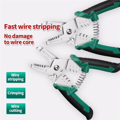Multifunctional Wire Strippers Pliers Set for Cutting Stripping Crimping Pulling Scraping Electrician Repair Hand Tool 1