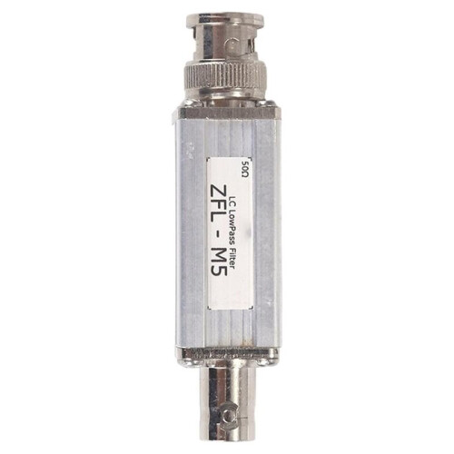 ZFL-M5 Low-Pass Filter 500 KHz 50Ω LC LowPass Filter, BNC Interface, LC Discrete-Component Filter with High Rejection