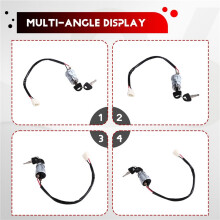2.04.0028 Ignition Assembly with 2 Keys Replacement for Evolution Carts for HDK EV for Classic 2/4