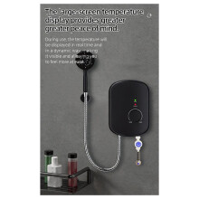 Compact Instant Demand Water Heater with Bathroom Shower and Temperature Control AD UK Plug