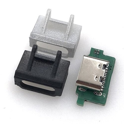 1pcs DIY Usb Port USB-C USB Type-C Charging Port Comfortable for Gameboy Micro Charging Por Silver 2