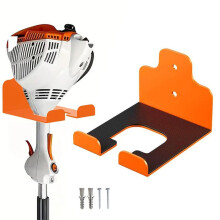 Wall-Mounted Garage Trimmer Rack, Garden Tool Hanger Organizer for Grass Trimmer, Hedge Trimmer & Weed Whacker