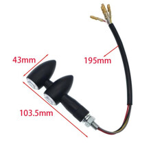 Luzes de Flash Universais para Motocicleta 12V 0.48W 8LED Luzes Indicadoras de Sinal Dinâmico