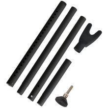 Adjustable Door Security Bar for Home Travel Anti Burglar  Stick with Anti-Slip Base for Front Patio Doors A