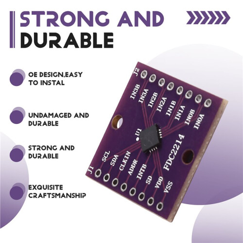 Capacitor Sensor FDC2214 Module QFN Chip Conversion Board Electronic Race Near Liquid Level Non-Contact Sensing 2