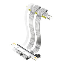 Cabo de Extensão Riser PCIe 5.0 X16 180 para 180 Dual Reverse GPU 128Gb/S Design de Alta Velocidade para Cases ITX 20cm
