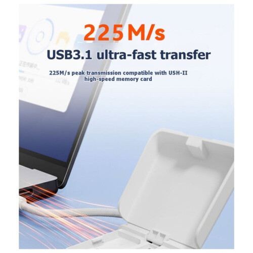 Type-C Multi-Functional High-Speed Card Reader  Flash Transfer Card Box Universal for  TF Cards Phones Computers 1