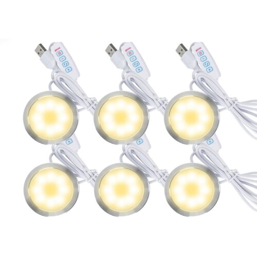 6pcs Dimmable Kit for  LED Lighting Kits, Including LED Lighting Accessories and DIY Models, Selectable Light.