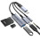 Multifunction 5-in-1 USB Type-C Adapter OTG 3.5mm Audio Adapter /TF Card Reader Charging Cable 2