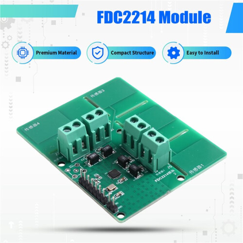 1PCS FDC2214 Capacitance Sensor Module 4-Channel Gesture Recognition Expansion Module 1