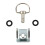 1/4" 17mm Motorcycle Quick Release Turn Button Race Fairing Fastener Kit for      B 5
